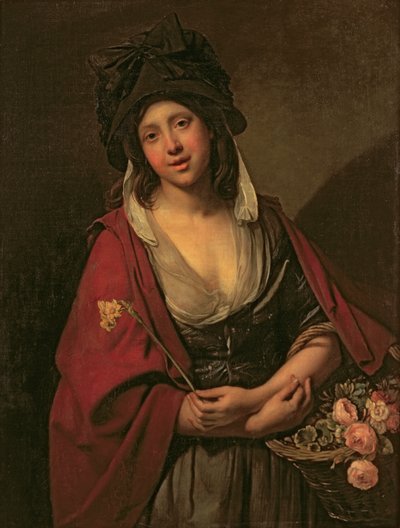 Das Blumenmädchen von Johan Joseph Zoffany